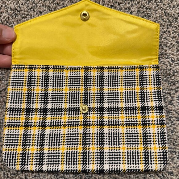 NEW IPSY September 2021 Envelope Glam Bag Plaid Pouch - Picture 3 of 7